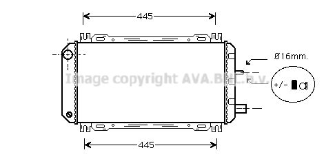 AVA QUALITY COOLING Radiaator,mootorijahutus FDA2048